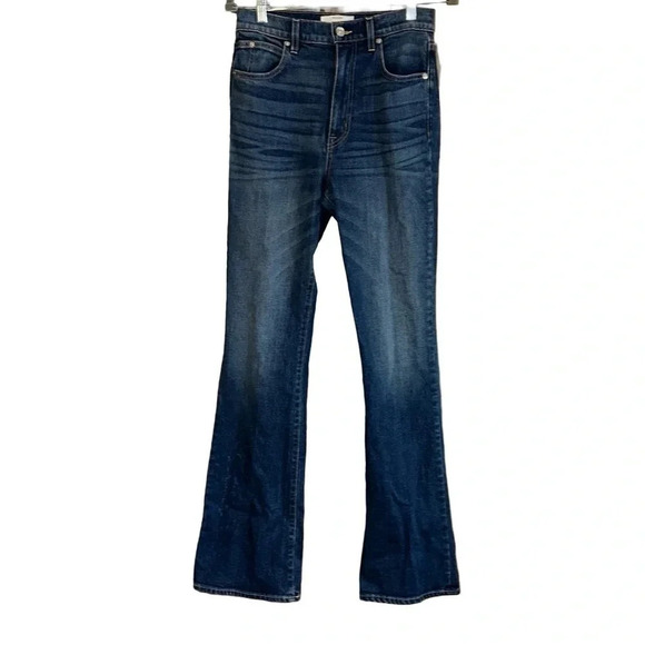 SLVRLAKE Charlotte Atlantic City High Rise Flare Mid Denim Jeans Size 27 - Picture 4 of 11